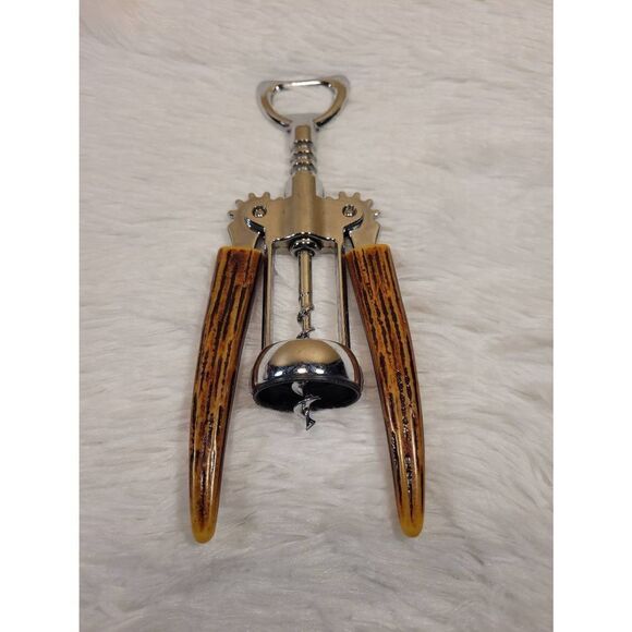 Vintage Wine Bottle Opener and Bottle Opener with Bakelite Handles - Picture 1 of 3